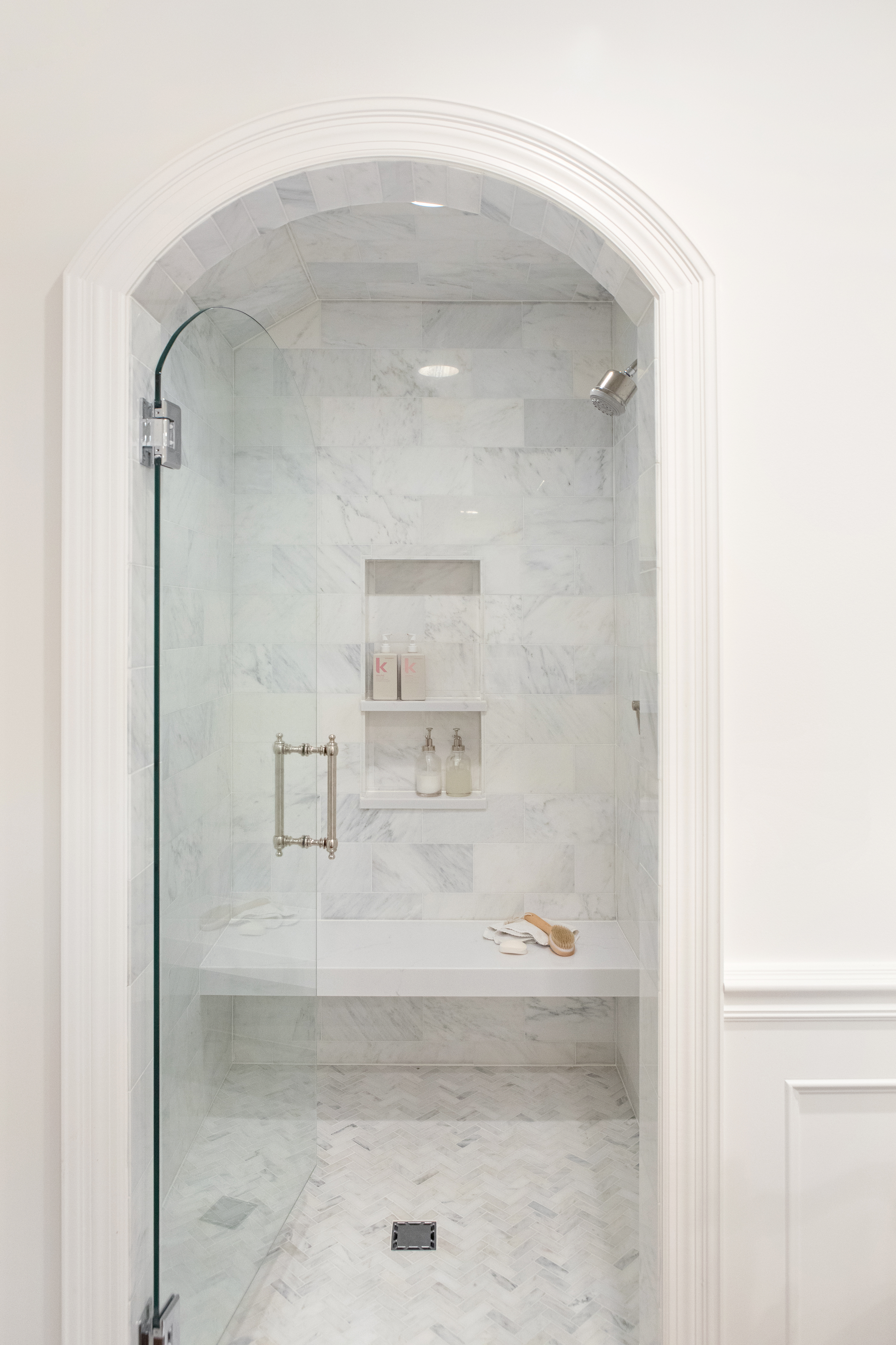 Leawood custom bathroom remodel.
