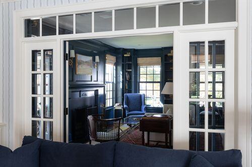 sweet vignettes upstairs including the laundry room, landing and mudroom