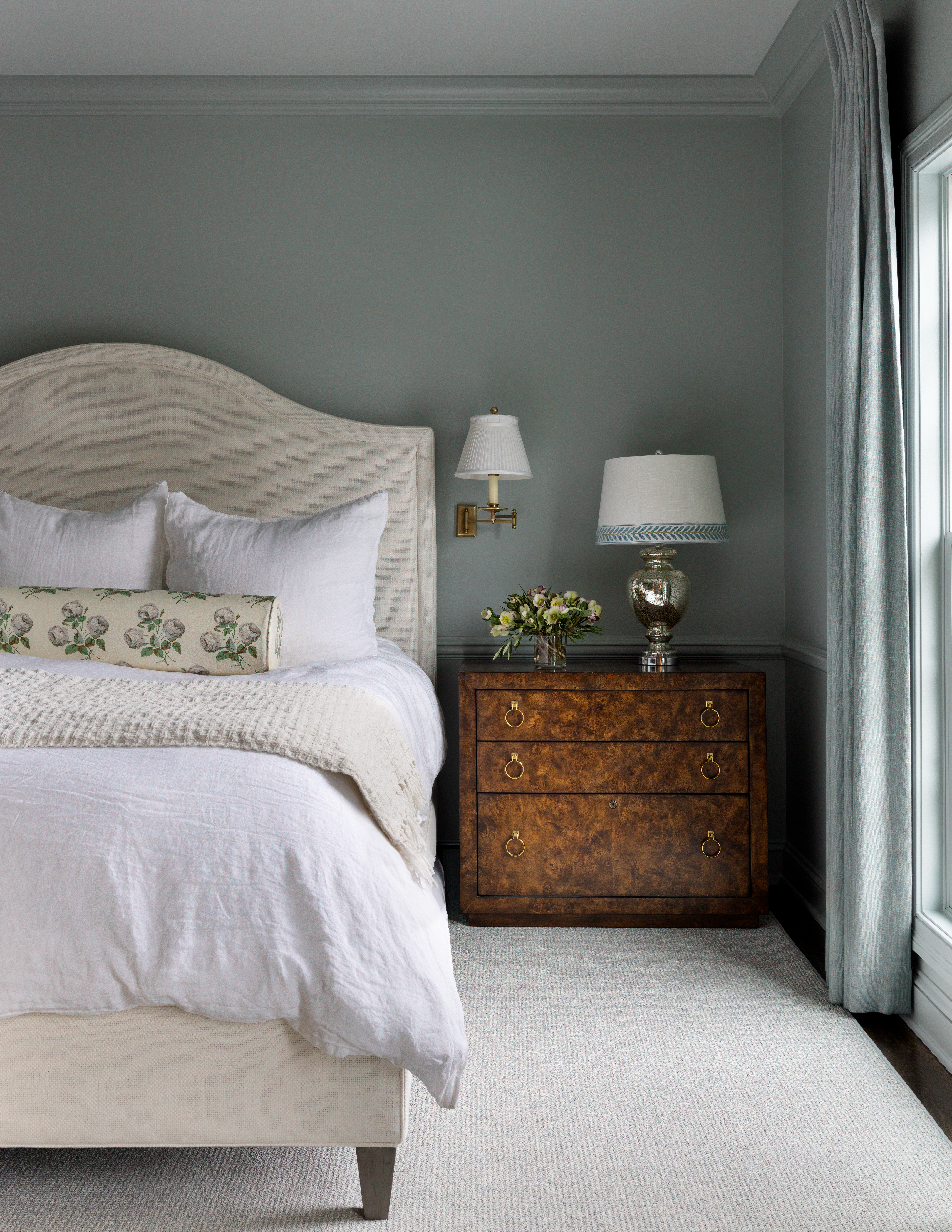 Cozy light blue bedroom remodeled 