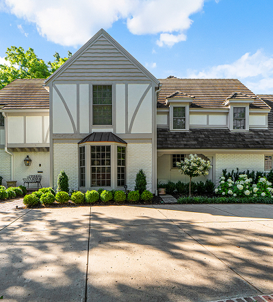 Exterior of a home remodeling project